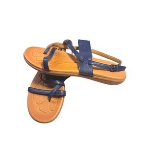 b.o.c. Born Concept Alisha Toe Loop Strappy Sandals Women Navy Blue Size 10M